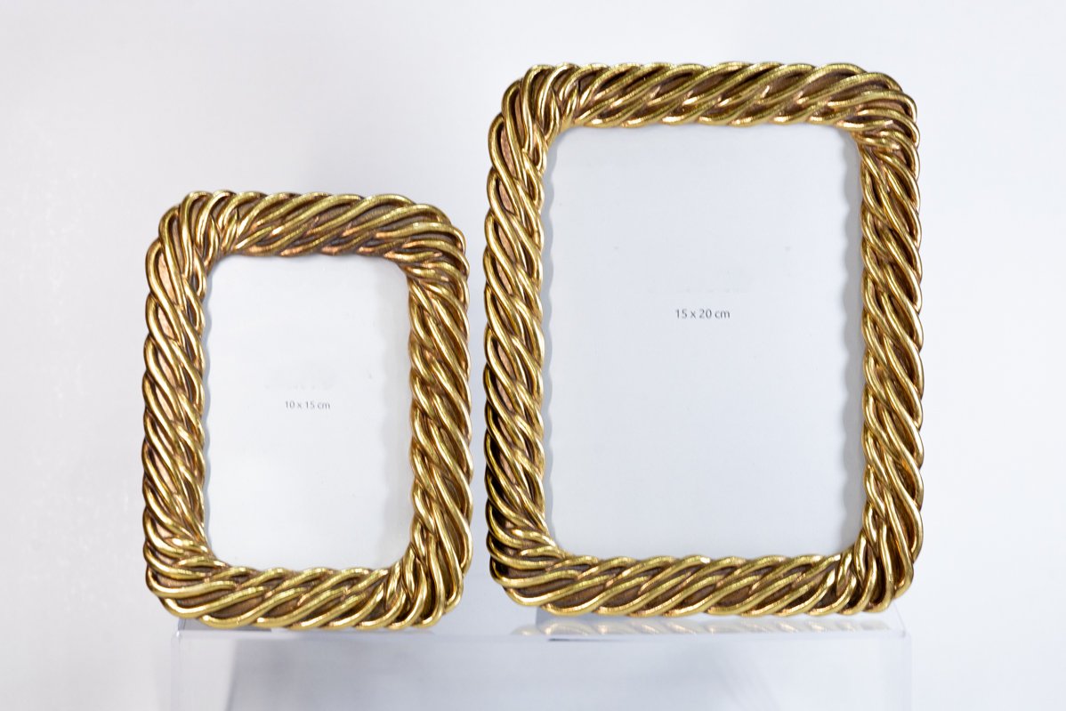 Χρυσή Κορνίζα “Πλέξη” 10 x 15 - Image 2