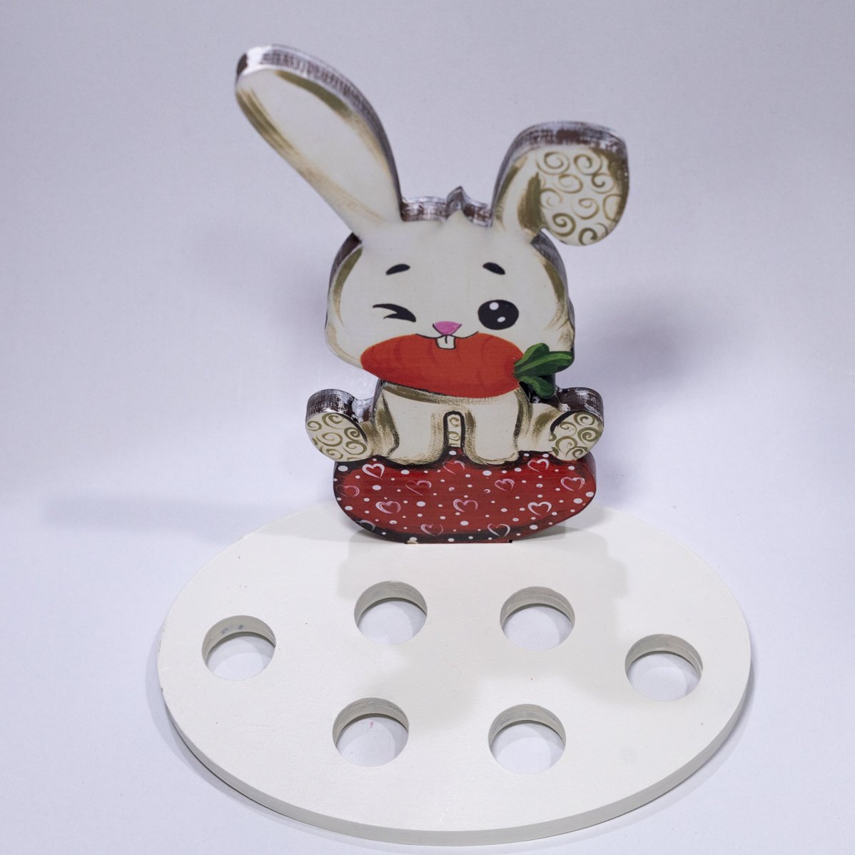 Ξύλινη Αυγοθήκη Κουνελάκι - Image 2